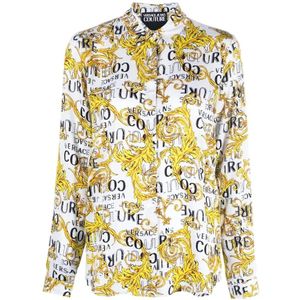 Versace Jeans Couture, Dames, Blouses & Shirts, Veelkleurig, Maat: 2XS Viscose,