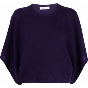 Valentino, Dames, Truien, Paars, Maat: L Leer,