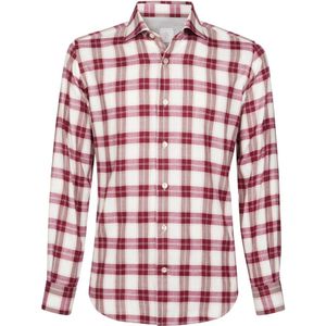 Eleventy, Heren, Overhemden, Rood, Maat: S Katoen,