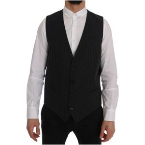 Dolce & Gabbana, Heren, Pakken, Grijs, Maat: XL Katoen,