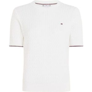 Tommy Hilfiger, Dames, Truien, Wit, Maat: S Katoen,