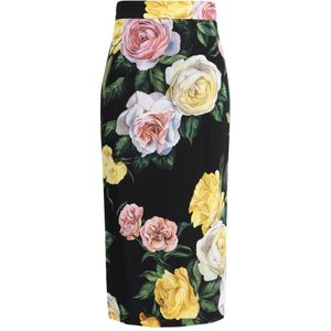 Dolce & Gabbana, Dames, Rokken, Veelkleurig, Maat: M Zijde,