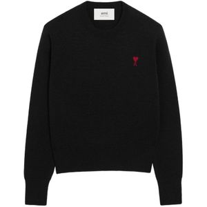 Ami Paris, Dames, Truien, Zwart, Maat: L Wol,