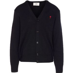 Ami Paris, Heren, Truien, Zwart, Maat: S Wol,