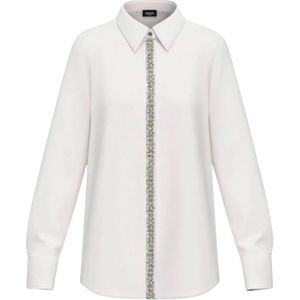 Emme DI Marella, Dames, Blouses & Shirts, Wit, Maat: S Katoen,