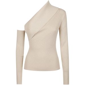 Federica Tosi, Dames, Tops, Beige, Maat: S