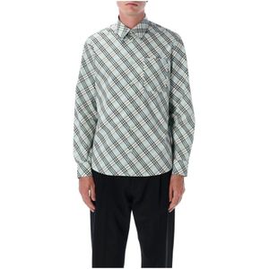 Burberry, Heren, Overhemden, Veelkleurig, Maat: XS Katoen,