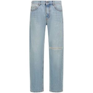 Roberto Cavalli, Heren, Jeans, Blauw, Maat: W33 Katoen,