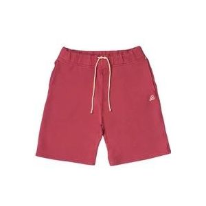 Autry Katoenen Jersey Trekkoord Shorts , Red , Heren , Maat: M
