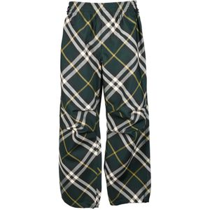 Burberry, Heren, Broeken, Groen, Maat: M Nylon,