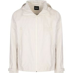 Hugo, Heren, Jassen, Wit, Maat: L Polyamide,