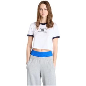 Calvin Klein, Dames, Tops, Wit, Maat: S