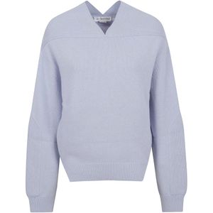 Victoria Beckham, Dames, Truien, Blauw, Maat: M Wol,