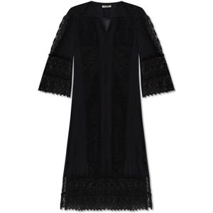 By Malene Birger, Dames, Jurken, Zwart, Maat: XS Katoen,