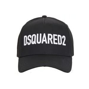 Dsquared2 Logo Baseballpet , Black , unisex , Maat: ONE Size
