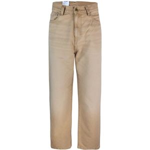 Carhartt Wip, Heren, Jeans, Beige, Maat: W32 Katoen,
