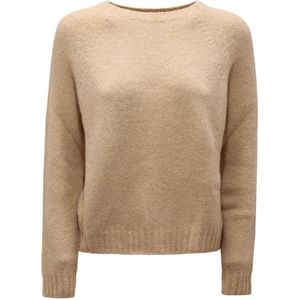 Max Mara, Dames, Truien, Beige, Maat: L Katoen,
