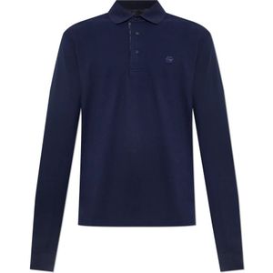 Etro, Heren, Tops, Blauw, Maat: S Piqué,