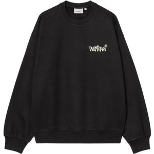 Carhartt Wip, Heren, Sweatshirts & Hoodies, Zwart, Maat: L Katoen,