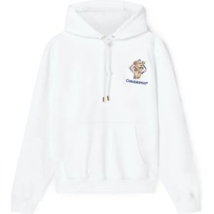 Casablanca, Heren, Sweatshirts & Hoodies, Wit, Maat: M Katoen,