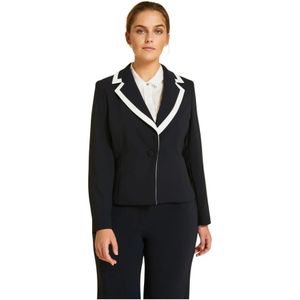 Marina Rinaldi, Dames, Jassen, Blauw, Maat: 2XL