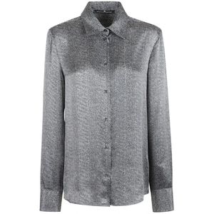 Ermanno Scervino, Dames, Blouses & Shirts, Grijs, Maat: XS Zijde,