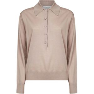 Dries Van Noten, Dames, Tops, Beige, Maat: S Wol,