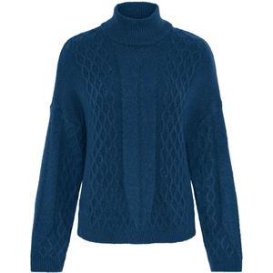 Ichi, Dames, Truien, Blauw, Maat: L