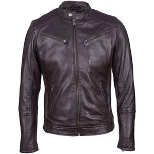 Le Temps Des Cerises, Heren, Jassen, Bruin, Maat: XL Leer,