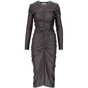 Philosophy di Lorenzo Serafini, Dames, Jurken, Grijs, Maat: XS Satijn,