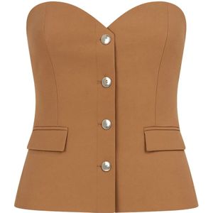 Fracomina, Dames, Tops, Beige, Maat: XS