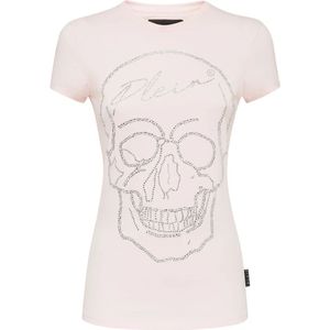 Philipp Plein, Dames, Tops, Roze, Maat: XS Katoen,