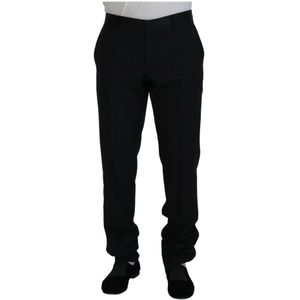 Dolce & Gabbana, Heren, Broeken, Zwart, Maat: 2XL Zijde,