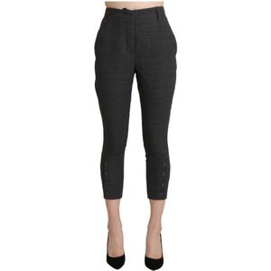 Ermanno Scervino, Dames, Broeken, Zwart, Maat: 2XS Katoen,