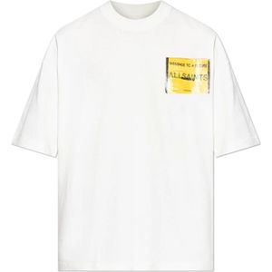 AllSaints, Heren, Tops, Wit, Maat: S Katoen,
