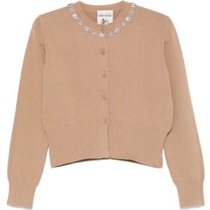 Semicouture, Dames, Truien, Beige, Maat: L