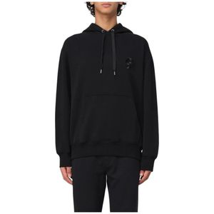 Hugo, Heren, Sweatshirts & Hoodies, Zwart, Maat: XS Katoen,