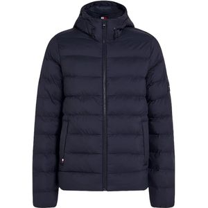 Tommy Hilfiger - Gewatteerde Jas - Blauw - Nylon - Waterafstotend
