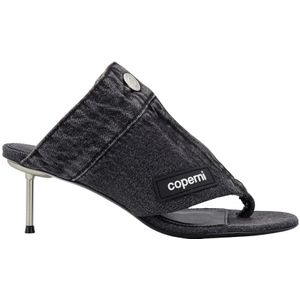 Coperni, Dames, Schoenen, Grijs, Maat: 38 EU Denim,