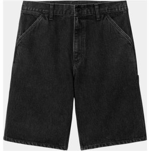 Carhartt Wip, Heren, Korte broeken, Zwart, Maat: W30 Denim,