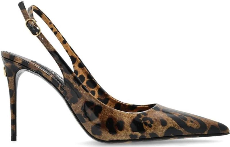 Dolce & Gabbana - Hoge Hakken - Bruin - Dames - Leer