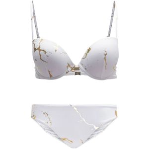 Emporio Armani Ea7, Dames, Badkleding, Wit, Maat: XS Polyamide,