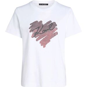 Karl Lagerfeld, Dames, Tops, Wit, Maat: XS