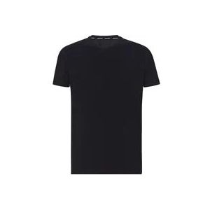 Peuterey Stretch Nylon T-Shirt , Black , Heren , Maat: 2XL