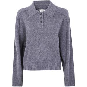 Loulou De Saison, Dames, Truien, Grijs, Maat: S Kasjmier,