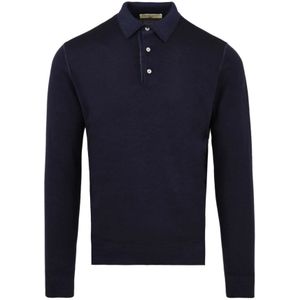 Filippo De Laurentiis, Heren, Tops, Blauw, Maat: L