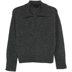 Roberto Collina, Dames, Truien, Grijs, Maat: M
