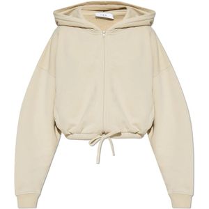 Iro, Dames, Sweatshirts & Hoodies, Beige, Maat: XS Katoen,