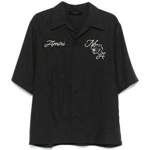 Amiri, Heren, Overhemden, Zwart, Maat: XL Modal,