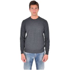 Low Brand, Heren, Truien, Grijs, Maat: L Wol,